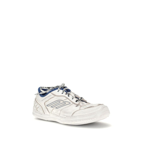 Balenciaga Gray Calf Leather Bos Taurus Athletic Sneakers